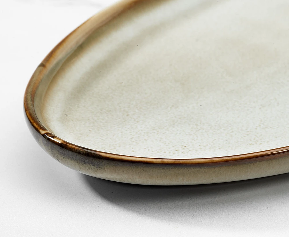 Assiette ovale Sandstone, 30 cm