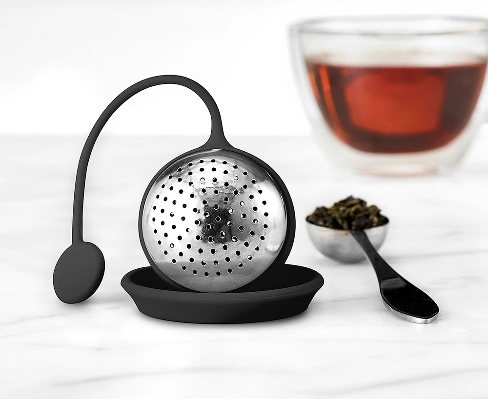 Infuseur à thé Serenitea Orb par thinktea avec repose-cuillère