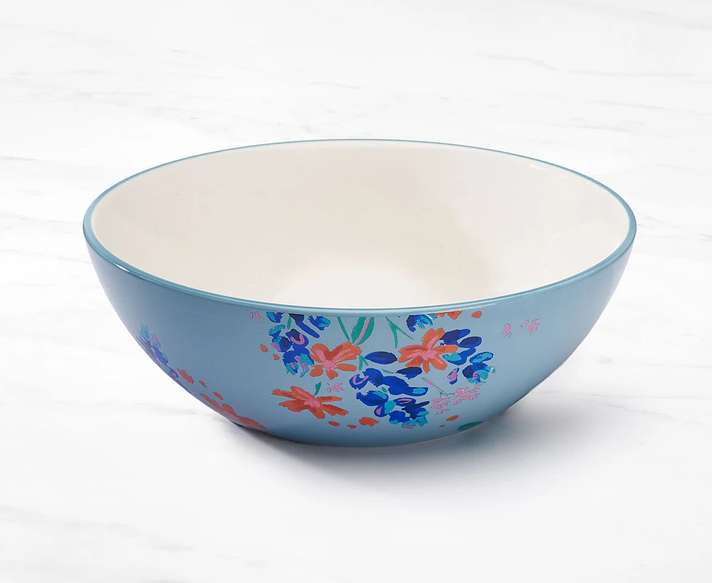 Flores Round Salad Bowl