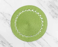 Santa Fe Round Placemat, Green