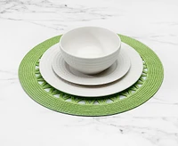 Santa Fe Round Placemat, Green