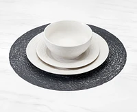 Cypriot Round Placemat, Grey