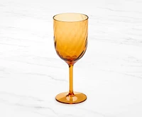 Verre à vin en acrylique Ripple, cognac, 380 ml