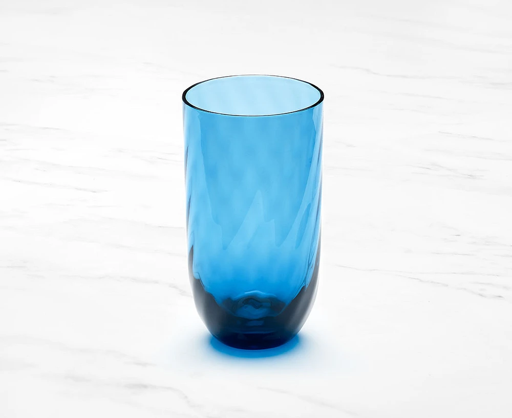 Ripple Acrylic Highball Glass, Blue, 510 ml