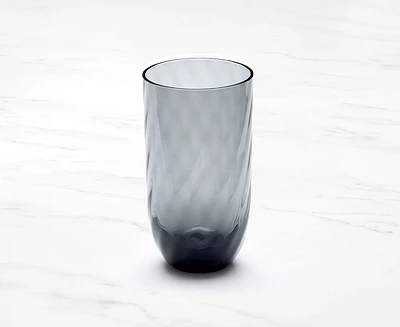 Verre haut en acrylique Ripple, gris fumée, 510 ml