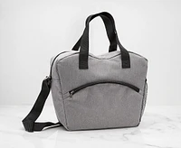 Insulated Large Lunch Bag with Straps, Grey