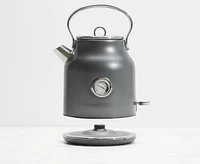 thinkkitchen Retro Electric Kettle, 1.7 L, Charcoal