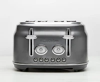 thinkkitchen Retro 4-Slice Toaster, Charcoal