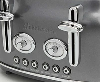 thinkkitchen Retro 4-Slice Toaster, Charcoal