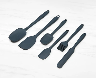 Ensemble de 6 ustensiles de cuisine Rotelli, gris foncé