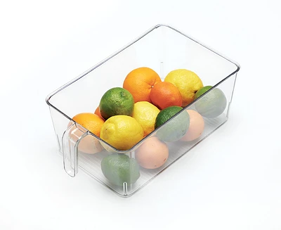 Bac de rangement pour le frigidaire avec poignée thinkkitchen, 4,4 L, transparent