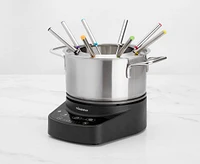 thinkkitchen Apres-Ski Electric Fondue Set with 8 Forks,1200 W