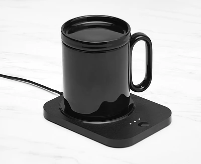 Tasse avec réchaud électrique Caldo, noir, 350 ml