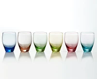 Prism Shot Glasses, Set of 6, Multicolour