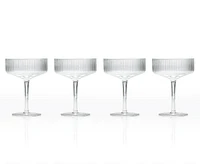 Palais Coupe Cocktail Glasses, Set of 4, Clear