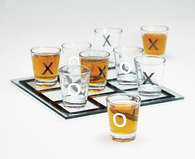 Ensemble de verres à shooter de 10 pièces Tic Tac Toe