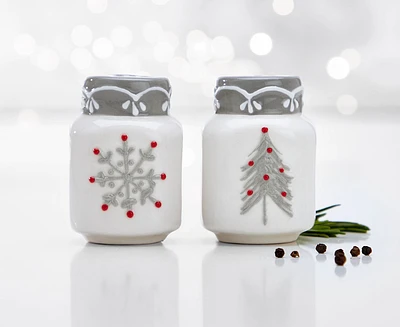 Snowfall Salt and Pepper Shakers