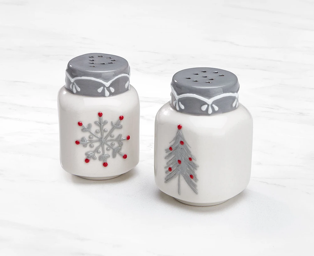 Snowfall Salt and Pepper Shakers