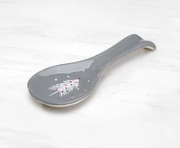 Snowfall Spoon Rest, White and Grey