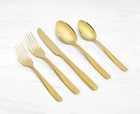 Victoria 20-Pc Flatware Set, Gold