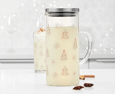 Snowflake Pitcher with Lid, 1.2 L