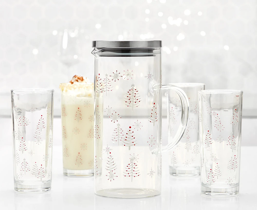 Snowflake Pitcher with Lid, 1.2 L