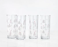 Snowflake Glasses, Set of 4