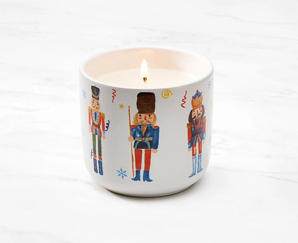 Holiday Candle with Ceramic Cup