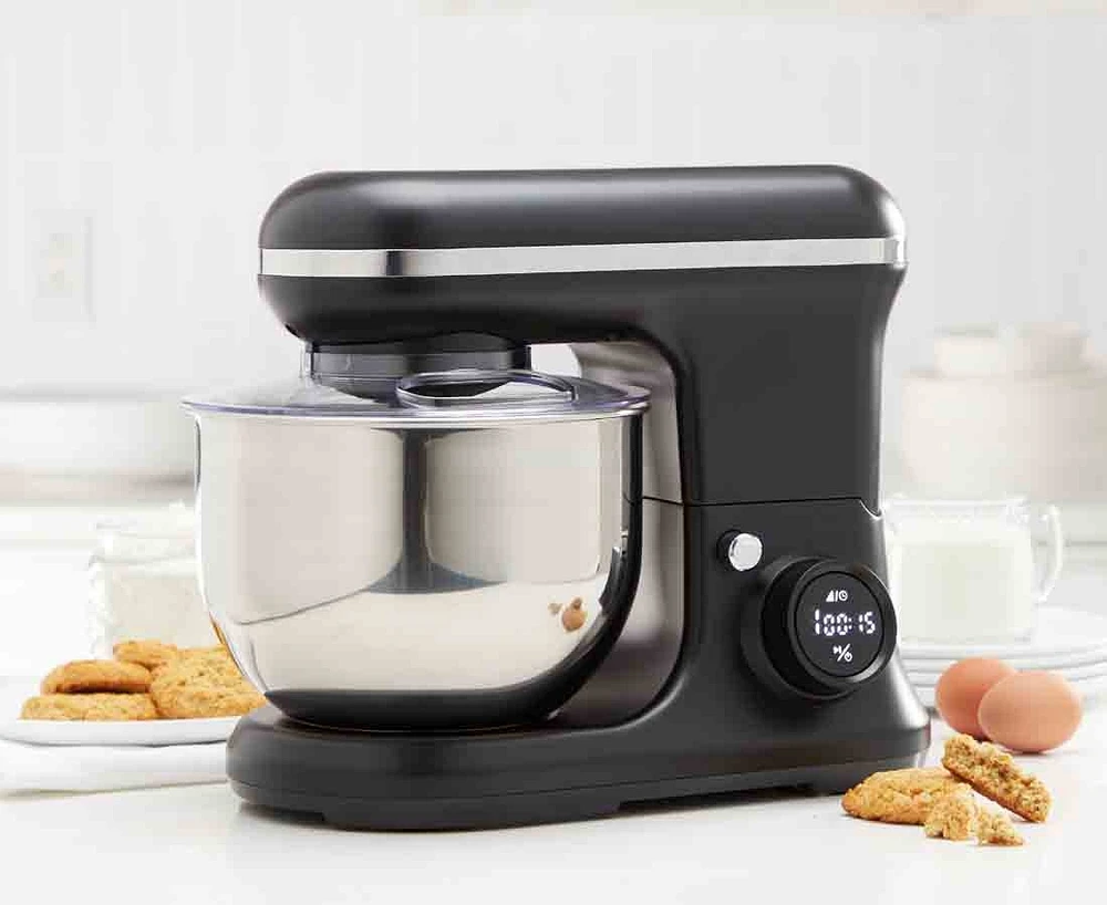 thinkkitchen Digimix Digital Stand Mixer, Black, 650 W