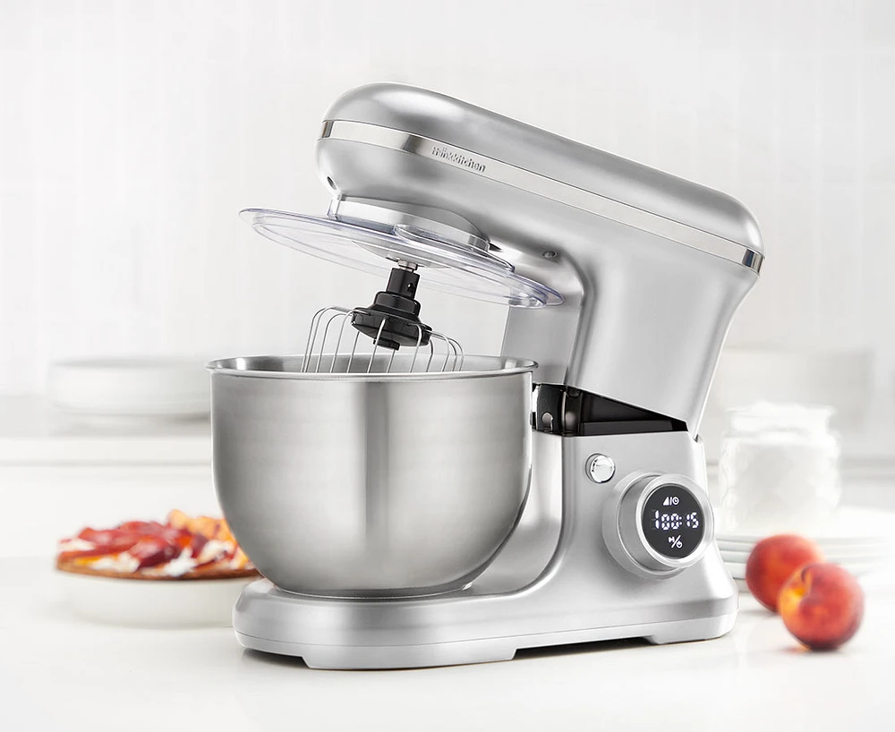 thinkkitchen Digimix Digital Stand Mixer, Silver, 650 W