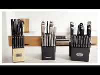 thinkkitchen Rodi 14-Pc Knife Set With Block, Black