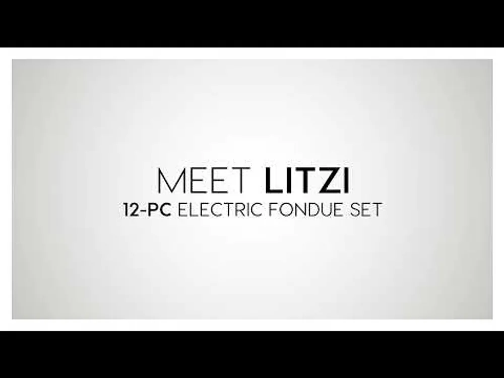 Litzi 12-Pc Electric Fondue Set