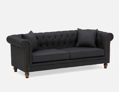 ARIELLE tufted 3-seater sofa