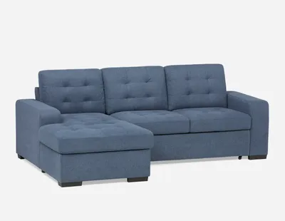 CAROLE left-facing sectional sofa-bed with storage