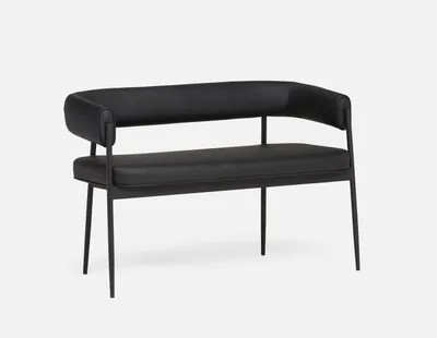 TAURO leatherette bench