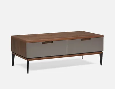 PENDA walnut veneer coffee table 120 cm