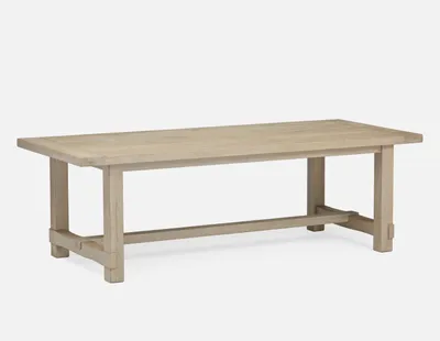 LITHEOS solid mango large wood dining table 240 cm