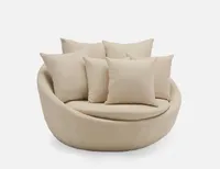 COZY round-shaped loveseat