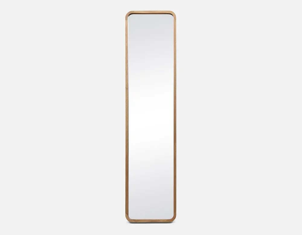 KYUSHA standing floor mirror with paulownia wood frame 36 cm x 147 cm