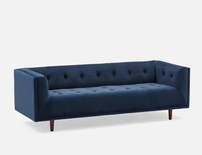 LORETTA velvet 3-seater sofa