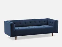 LORETTA velvet 3-seater sofa