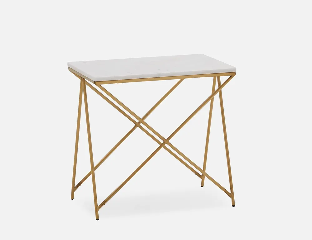 ETTA marble end table 57 cm