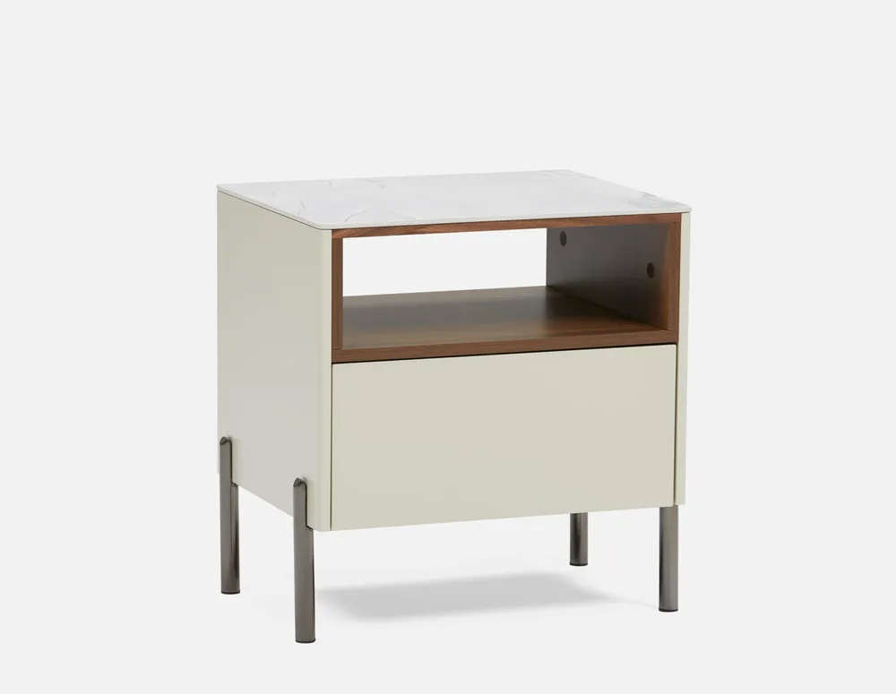 VINCE nightstand with ceramic top