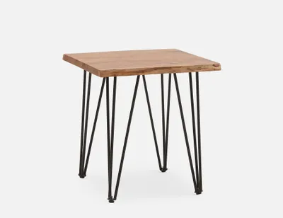 RENO solid acacia wood end table 60 cm
