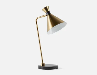 SAITO marble base desk lamp 54cm height