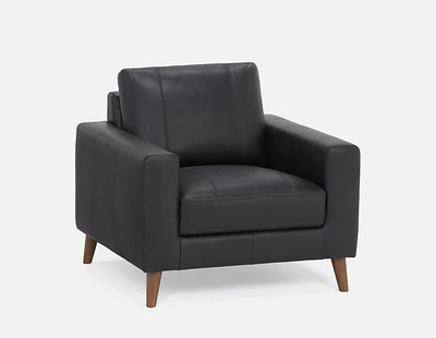 AMARI 100% leather classic club chair