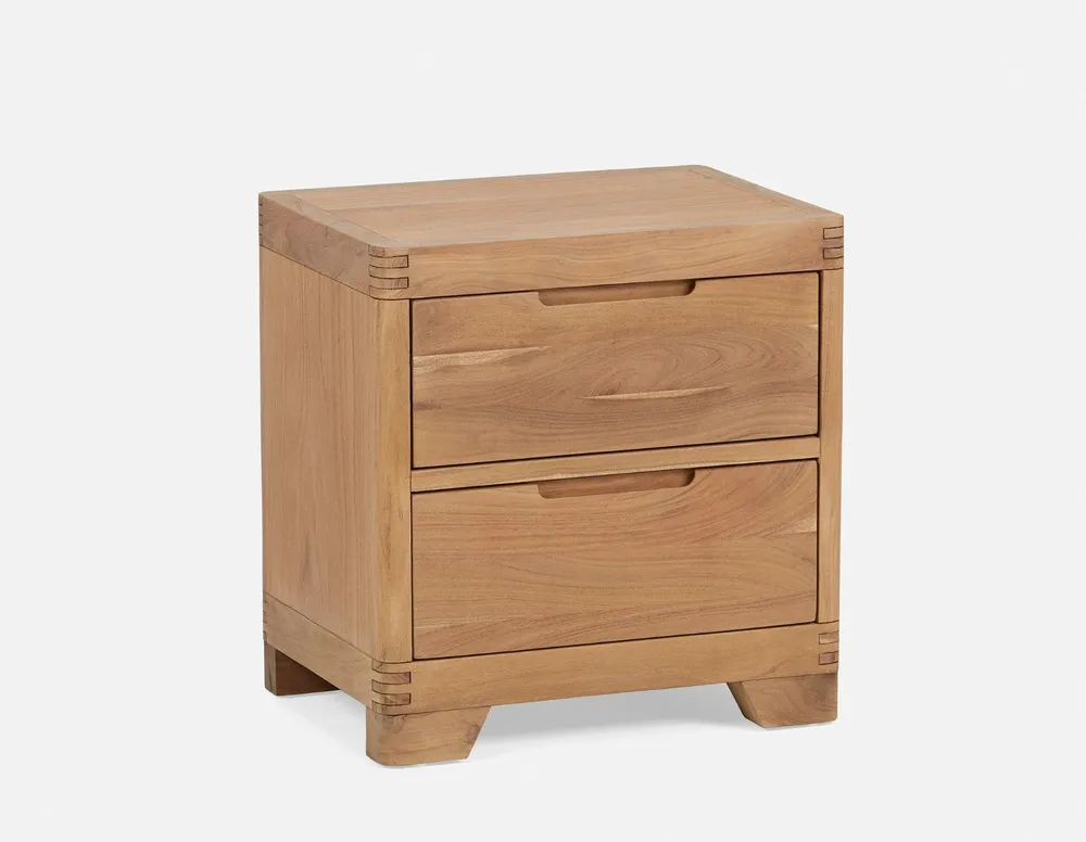 ANGERS acacia bedside table