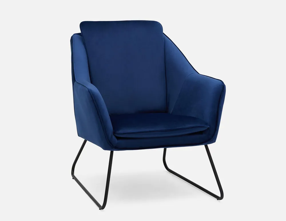 RAINER velvet armchair