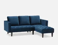 TODD interchangeable sectional velvet sofa
