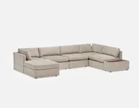 MALIYAH modular sectional sofa with storage